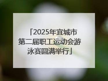 2025年宜城市第二届职工运动会游泳赛圆满举行